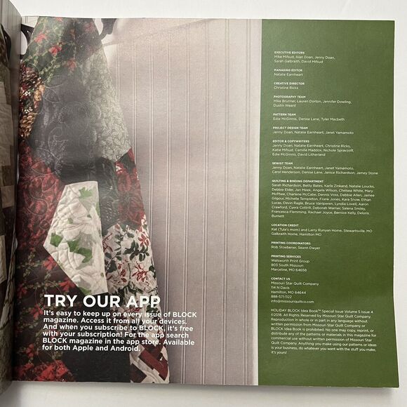 Missouri Star Block Quilt Pattern Book Special Holiday 2018 Vol 5 Issue 4 - Picture 2 of 11